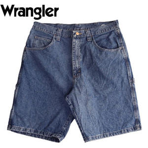USA 古着 Wrangler ラングラー デニムパンツ ジーパン ハーフパンツ ジーンズ 半ズボン ペインター W34 CE0027