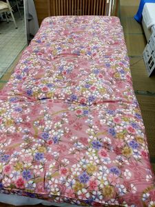 新品未使用　綿わた100％　手作りふとん　敷き布団　シングルロング　ふかふか　敷布団　シングル　100×210ｃｍ　綿サテン　日本製