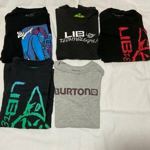 希少　Lib tech（リブテック）　BURTON（バートン） Tシャツ　計5枚　Libtech　ジェイミーリン