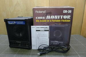 EE151 Roland/ローランド CUBE Monitor CM-30 モニターアンプ 音楽 音響 趣味 ライブ バンド 取説/外箱付 動確OK/140