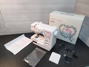 JANOME ジャノメ ハローキティ コンパクトミシン 電動ミシン 裁縫 サンリオ KT-35 【美品】【現状品】