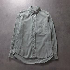 GQ1133◇INDIVIDUALIZED SHIRTS : USA製 SLIM FIT ボタンダウンオックスフォードシャツ◇グリーン系 インディヴィジュアライズドシャツ