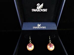 本物税込スワロフスキー パールピアス【SWAROVSKI】