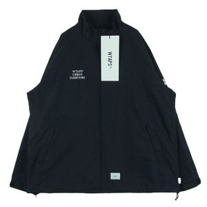 WTAPS ダブルタップス 22SS 221WVDT-JKM03 TRACK JACKET NYLON TUSSAH トラック ナイロン ジャケット 黒系 03【美品】【中古】