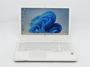 カメラ/中古ノートパソコンFMV　AH42/U　Celeron　3205新品SSD256GB/HDMI/無線WIFI/Bluetooth/テンキー/WIN11/office搭載