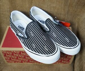 新品 VANS Classic Slip-On9 US9 黒白 バンズ クラシックスリップオン VN0A3JEX1KQ