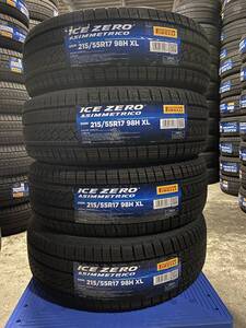 【法人宛限定送料無料】PRM55R17-17 PIRELLI ピレリ 215/55R17 98H XL　ICE ZERO ASIMMETRICO　4本セット　2022年製