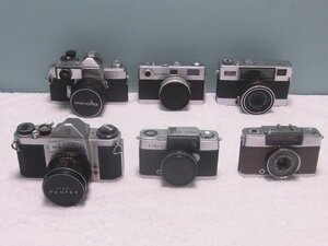 E085／ジャンク品【MINOLTA・PENTAX・OLYMPUS-PEN・FUJICA フィルムカメラ／レンズなど 色々まとめて 計6点】カメラ用品/