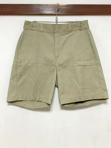 D-1315 Dickies ディッキーズ ハーフパンツ ワークパンツ W32 ベージュ メキシコ製 ショートパンツ 半パン