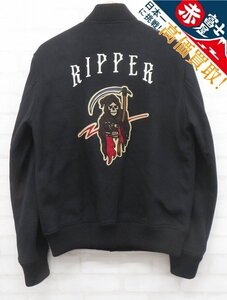 8T7833/ヒステリックグラマー XXX RIPPER ウールスタジャン 06173AB01 HYSTERIC GLAMOUR