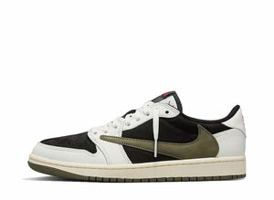 Travis Scott Nike WMNS Air Jordan 1 Low OG "Medium Olive" 24.5cm DZ4137-106