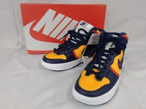 NIKE ナイキ/スニーカー/WMNS NIKE DUNK HIGH UP/ネイビー×イエロー/DH3718-701/24.5cm