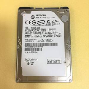 □8287時間 日立　HITACHI　HTS543225L9SA00　2.5インチHDD 『正常判定』250 GB