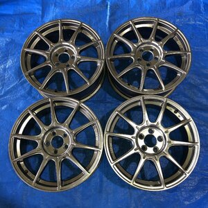 [24W00610K] TANABE SSR GTX01 社外 アルミホイール 17×7J +50 17インチ PCD100/5H ガンメタカラー 4本セット 86/BRZ/プリウス/レガシィ等