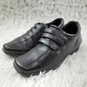 美品 22.5㎝◎ecco ウォーキングシューズ コンフォートシューズ ベルクロ