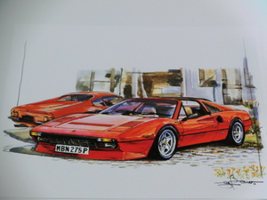 bowイラスト/フェラーリ308GTS/検328/DINO -207-1995.09//最後の1枚