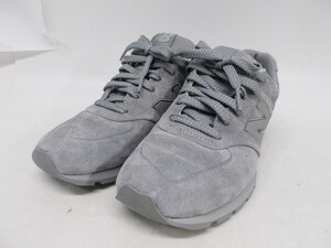 48●a063☆【23.0】中古美品　ニューバランス　ローカットスニーカー　CM996MB2　グレー　レディース　new balance　現状