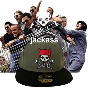 アメリカ限定★JACKASS×NEW ERA 71/2 激レアニューエラキャップ　日本未発売　59FIFTY ジャッカス・ザ・ムービー　MTV