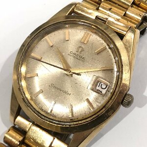 m001 T1(60) オメガ シーマスター オートマチック デイト ゴールド Cal.562 メンズ自動巻腕時計 OMEGA Seamaster AUTOMATIC 稼動 ジャンク