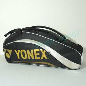 YONEX（ヨネックス）／6本収納可 ラケットバッグ-トーナメントシリーズ/BAG1612R ブラック×ゴールド- ／管JHVQ