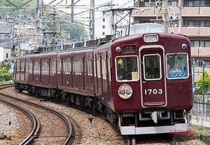 【鉄道写真】能勢電鉄1700形1703『勇退1753×4R』 [0003636]