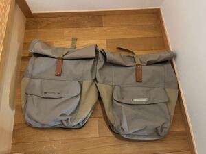 BROOKS ブルックス SUFFOLK REAR PANNIER（dove/honey）2個セット　中古　自転車用　パニアバッグ　