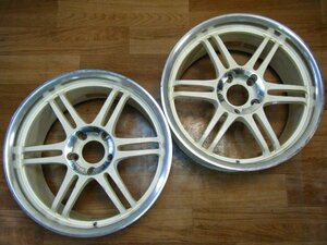 IB-268 レーシング スパルコ RACING SPARCO 17×8.5J 5H-114.3 +30 (2本) 希少 深リム CRIMSON 鍛栄舎 送料は全国一律3300円 離島を除く