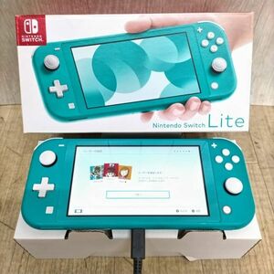 K661-T140936-4 任天堂 Nintendo Switch Lite ニンテンドースイッチライト 本体 HDH-001 ターコイズ 動作確認済み ⑥