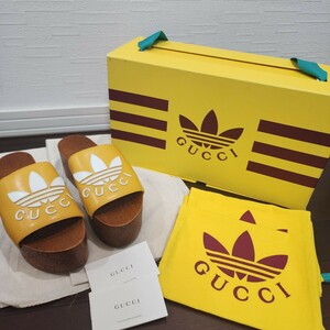 新品未使用正規品★GUCCI×adidas★コラボレーション★グッチアディダス★ウッドソールサンダル★36