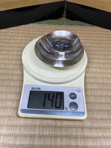 純銀 銀盃 シルバー 銀杯 SILVER 純銀刻印　潰し　140g