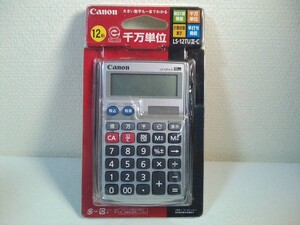 未開封★CANON　キャノン　LS-12TUⅡ-C　電卓　12桁　税計算/早打ち機能/計算状態表示/千万単位