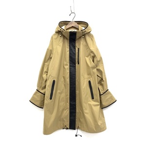 Mame Kurogouchi マメクロゴウチ Water Repellent Nylon Hooded Coat 撥水ナイロン フーディコート ベージュ 1 MM21PF-CO701