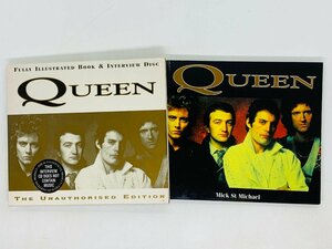 即決CD QUEEN THE UNAUTHORISED EDITION / FULLY ILLUSTRATED BOOK & INTERVIEW DISC スリーブ付き T03