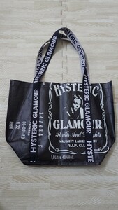 ヒステリックグラマー　HYSTERIC GLAMOUR　トートバッグ　エコバッグ　黒　ブラック　未使用品　送料無料