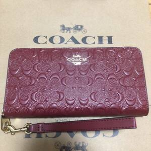 未使用品　coach 長財布　3