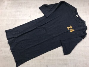 チャンピオン Champion 復刻ランタグ アメカジ スポーツ ナンバリング 七分袖 ロング丈 霜降り Tシャツ ワンピース レディース M 紺