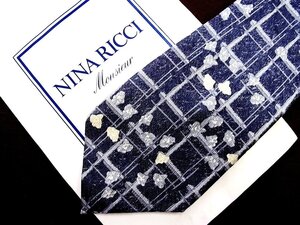 ♪21508D♪状態並品【花 小花 植物 柄】ニナリッチ【NINA RICCI】ネクタイ