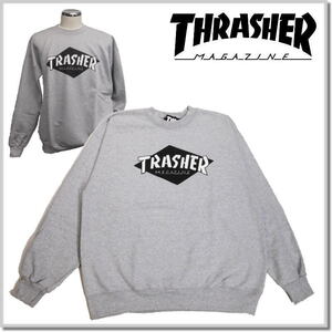 スラッシャー THRASHER TRASHER ARTWORK by PARRA CREW SWEAT 312721(GRAY)-L クルー スウェット