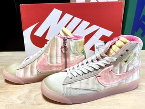 ナイキ ブレーザー ミッド レベル W 24.0cm 新品 BLAZER MID REBEL COCONUT MILK/PINK TINT-MEAN GREEN SNK348