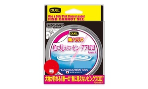 DUELピンクフロロ磯ハリス 50m 0.8号 3LB PINK FLUOROCARBON 補償無し送料込み 値引き不可