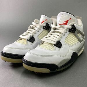 ▽k3 NIKE ナイキ AIR JORDAN 4 G ゴルフシューズ サイズ25.5cm ホワイト メンズ スニーカー GOLF スパイク CU9981-100 ジャンプマン