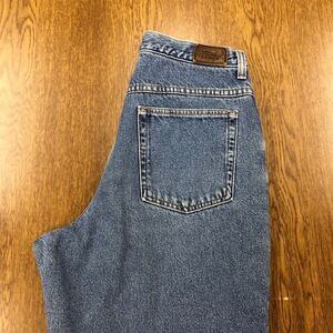 【EL315】L.L.Bean 12T デニムウォームパンツ 裏起毛 WOMENS レディースブランド古着 エルエルビーン 送料無料