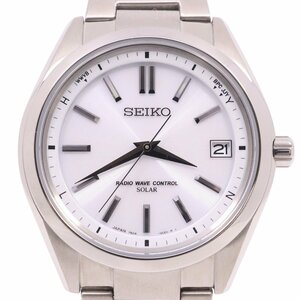 SEIKO セイコー ブライツ ソーラー電波 メンズ 腕時計 チタン 白文字盤 SAGZ079 / 7B24-0BH0【いおき質店】