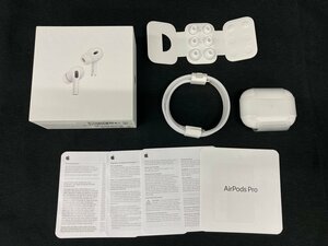 Apple AirPods Pro 第2世代 A3048 A3047 A2968 MTJV3J/A 付属品 箱付き 通電〇【CEBB8054】