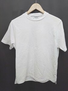 ◇ 417 EDIFICE シンプル 無地 半袖 Tシャツ カットソー サイズS ホワイト メンズ P