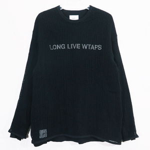 WTAPS ダブルタップス 24SS GHILL/LS/COTTON.LLW ギル ロングスリーブ コットン ロンT 長袖 Tシャツ レイヤード メッシュ カットソー deck