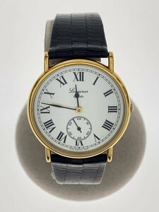 LONGINES◆クォーツ腕時計/アナログ/ラバー/WHT/BLK