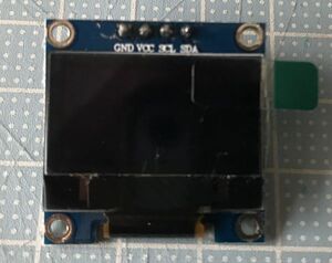 0.96 I2C IIC 4ピン シリアル 128×64 有機EL OLED ディスプレイ LCD SSD1306 Arduino Uno 青色 藍色 / Blue