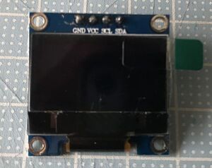 0.96 I2C IIC 4ピン シリアル 128×64 有機EL OLED ディスプレイ LCD SSD1306 Arduino Uno 青色 藍色 / Blue