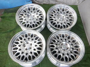 WORK Seeker ワーク 18x8.5JJ(+27) PCD100-5穴 VW ビートル 9Cにて使用 他 ゴルフ等？/50(20)【6-15901】宅配不可(福通営業所止)